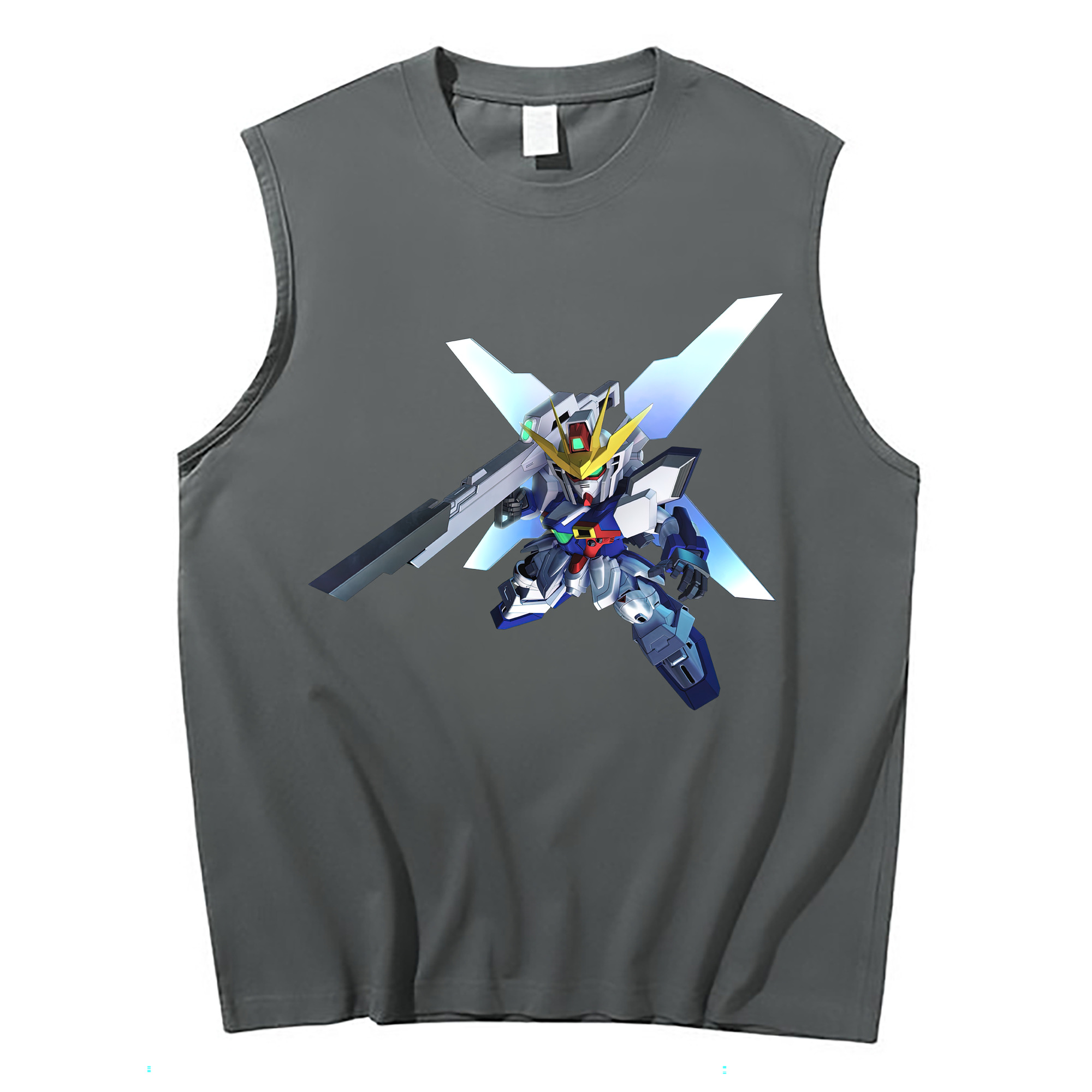 （画像用） 機動戦士ガンダム Mobile Suit Gundam コットン100％タンクトップ（フロントプリント）